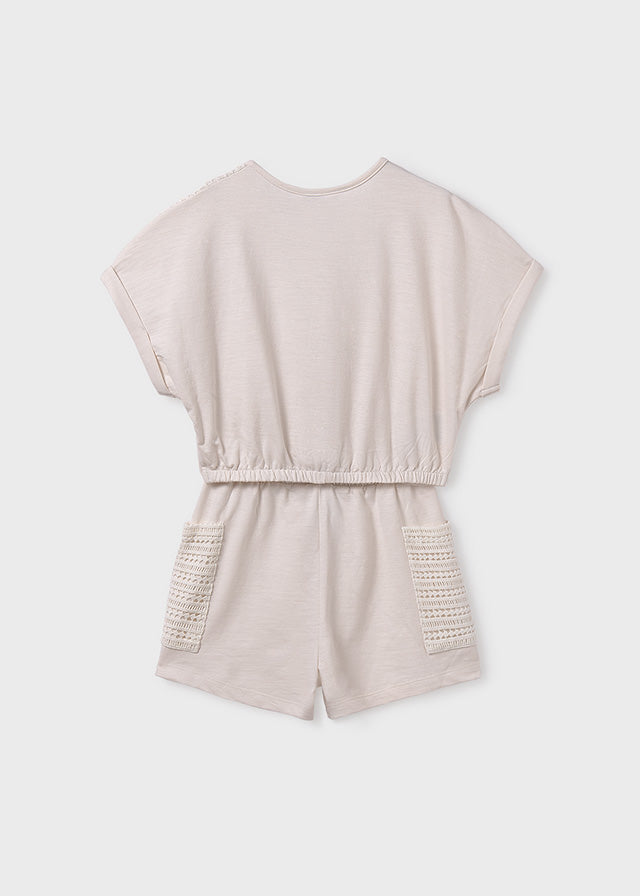 Conjunto short bolsillos chica