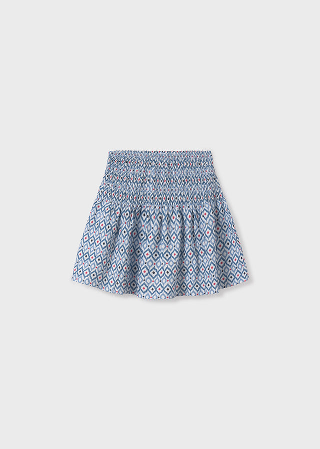 Falda punto estampado chica