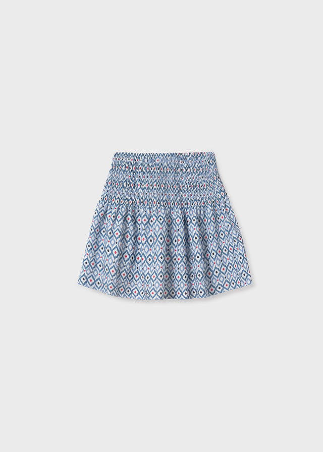 Falda punto estampado chica