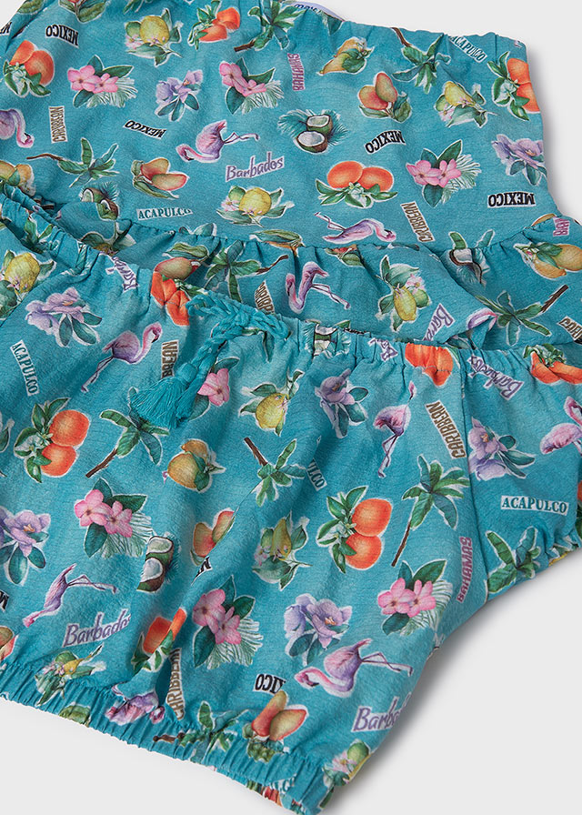 Conjunto falda estampado chica