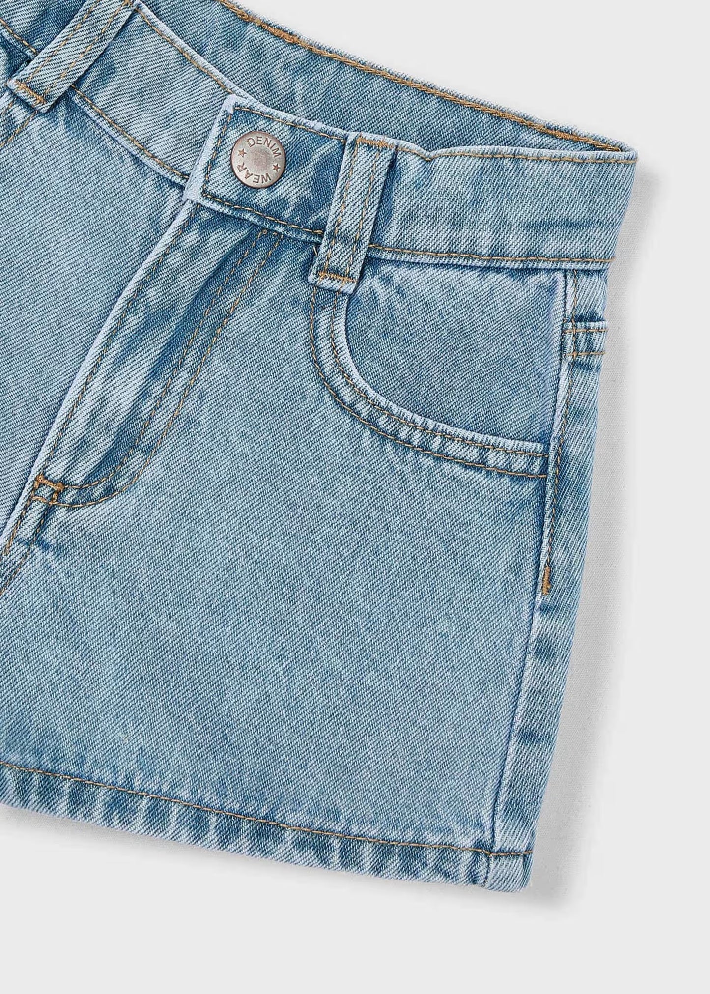 Pantalón corto vaquero básico niña