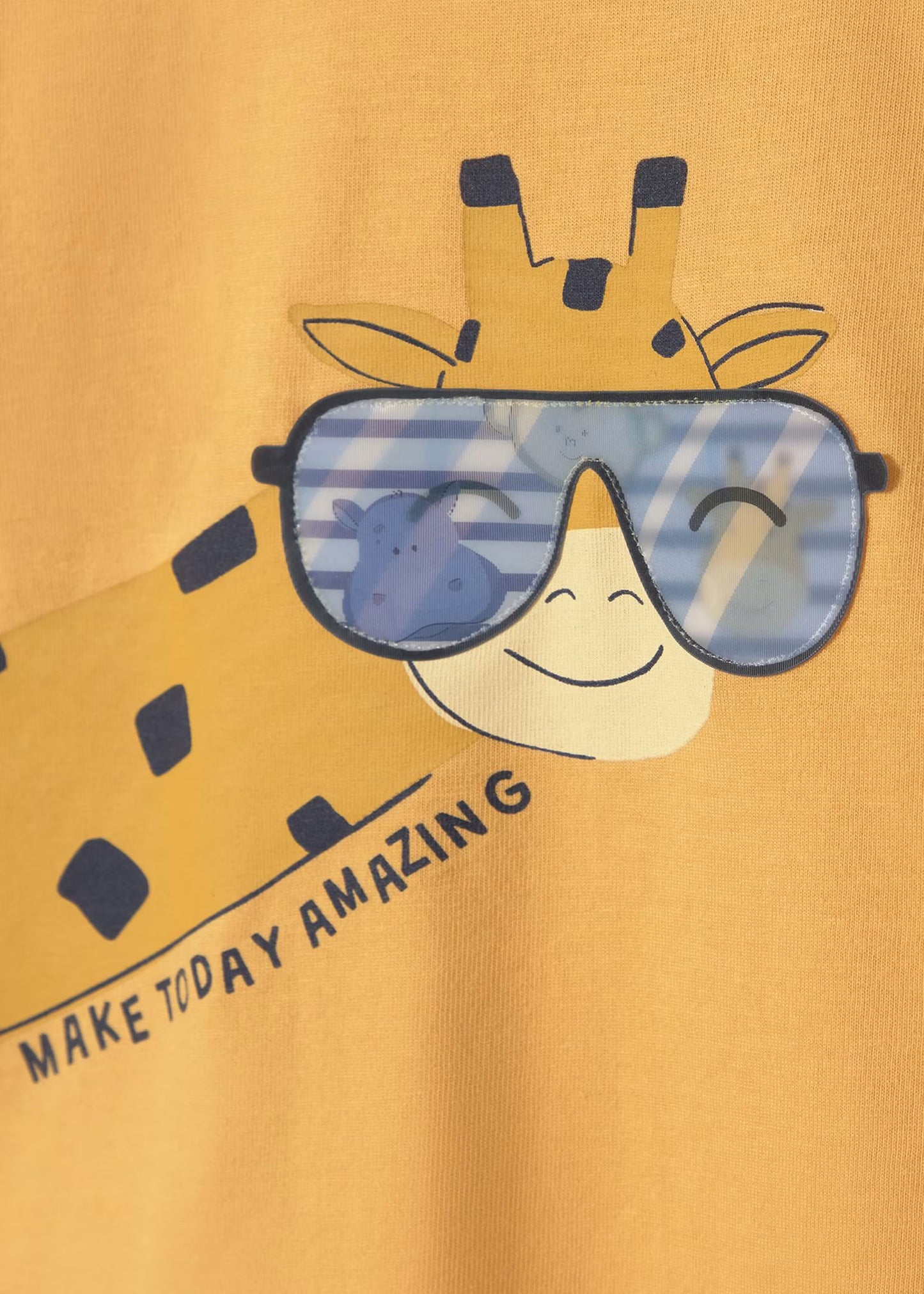 Camiseta interactiva jirafa bebé