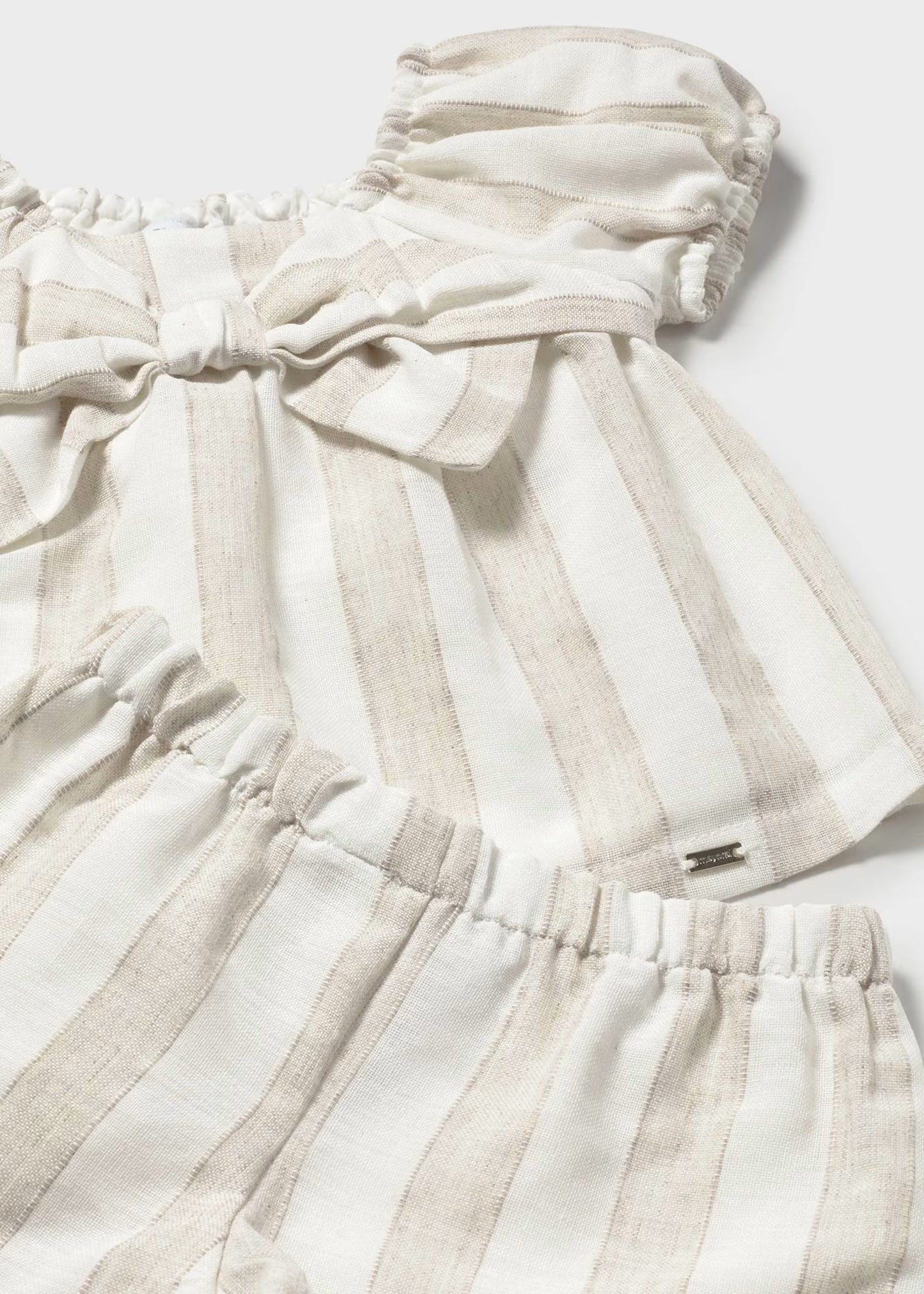 Conjunto pantalón y blusa rayas bebé