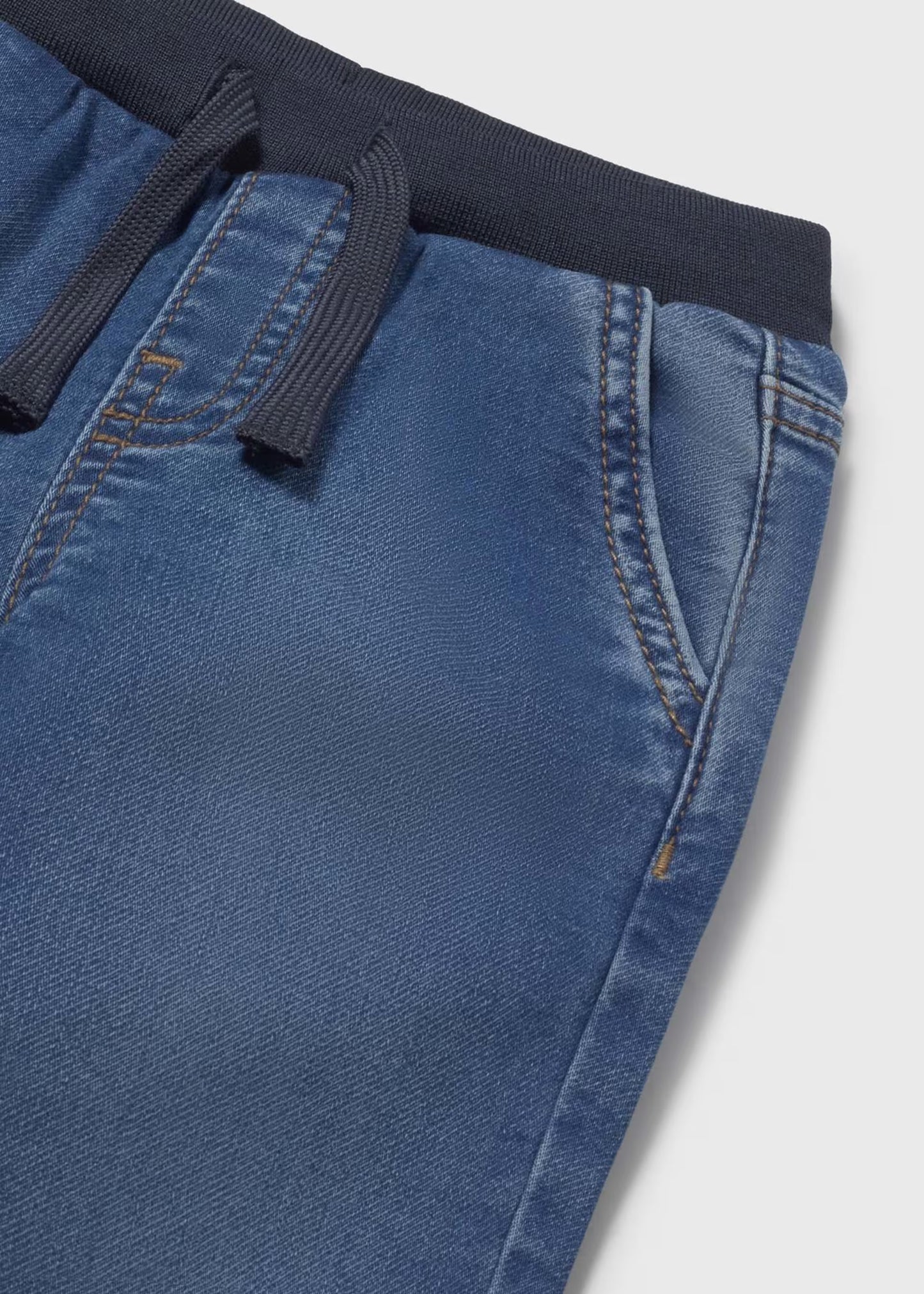 Pantalón vaquero cinturilla elástica bebé