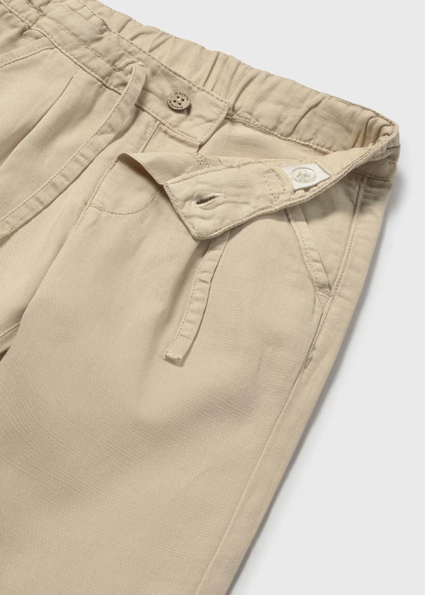 Pantalon relaxed con lino bebé