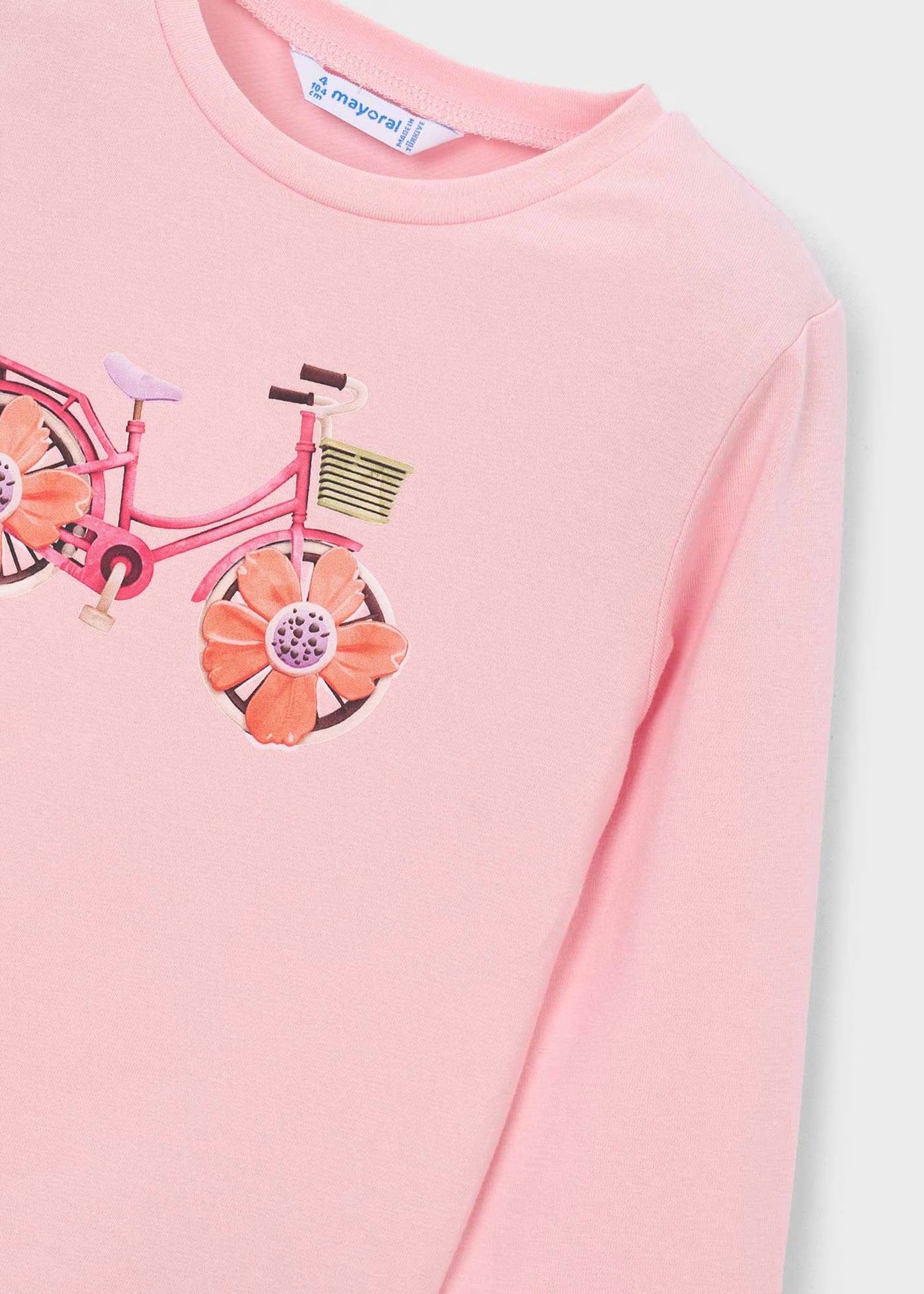 Camiseta de manga larga bicicleta niña