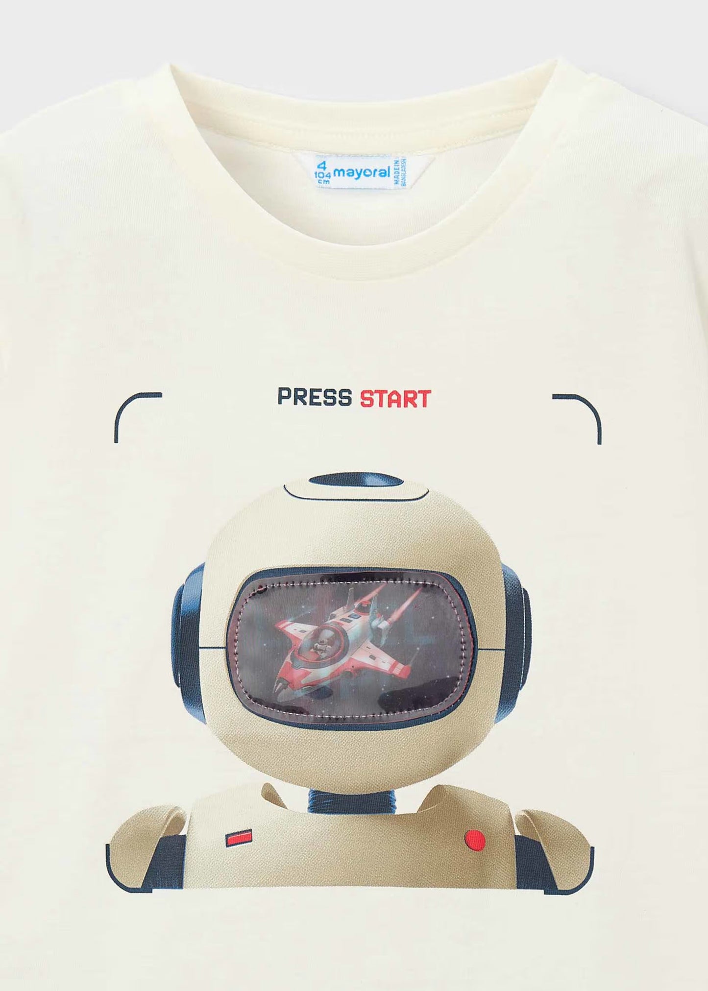 Camiseta interactiva robot niño