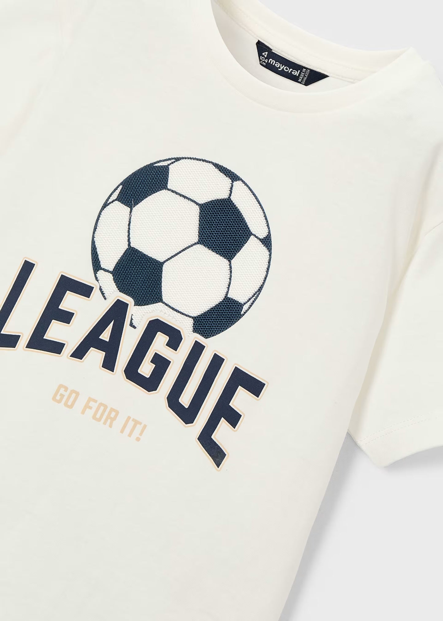 Camiseta estampado fútbol niño