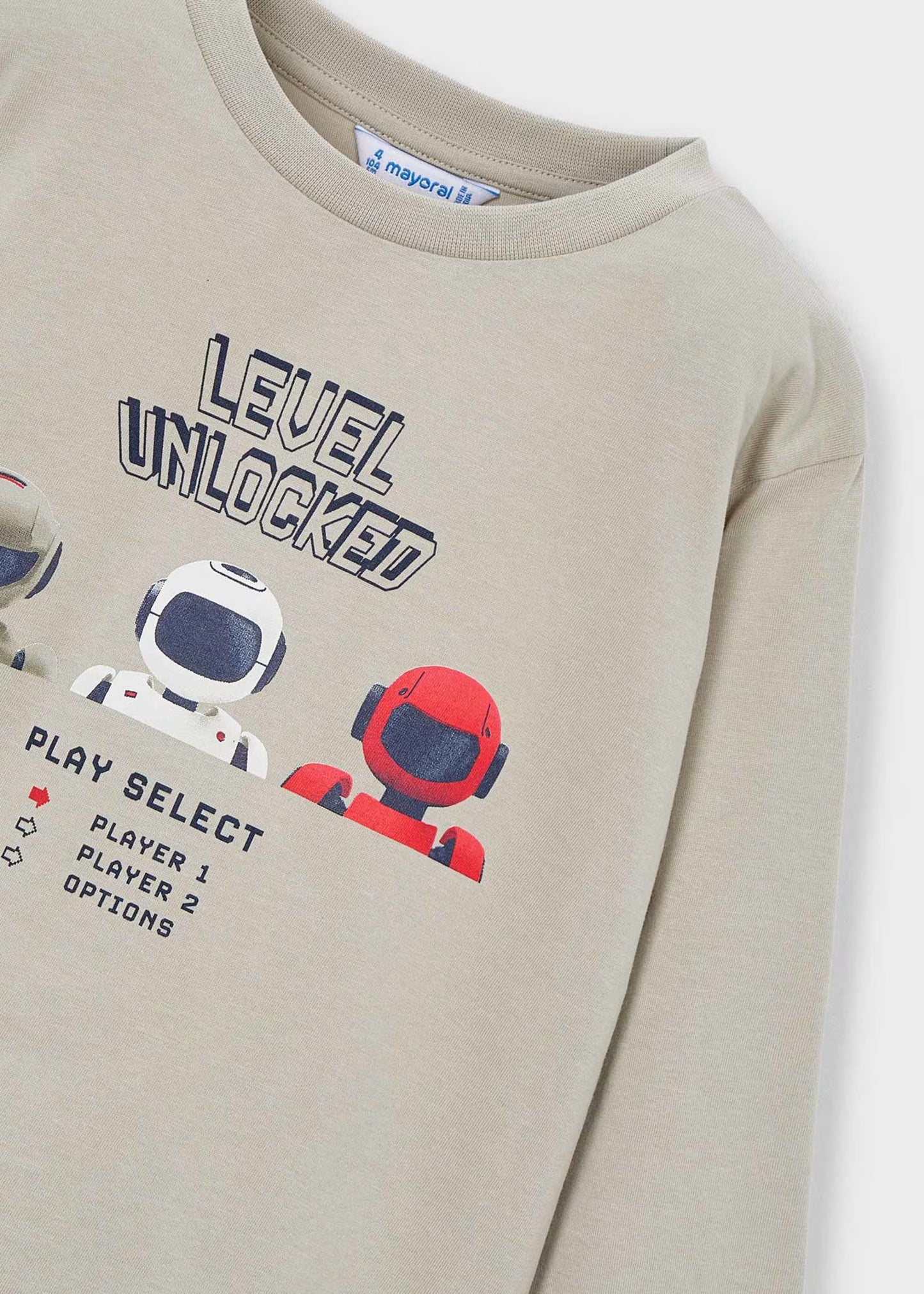 Camiseta manga larga serigrafía niño
