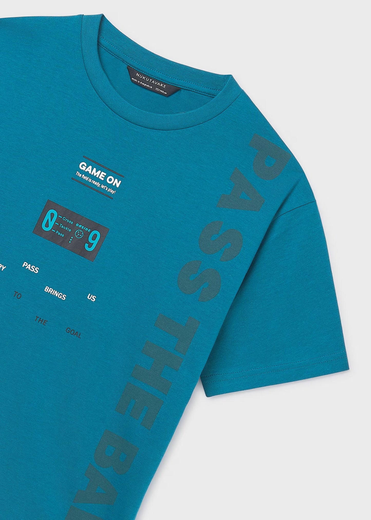 Camiseta letras fútbol chico