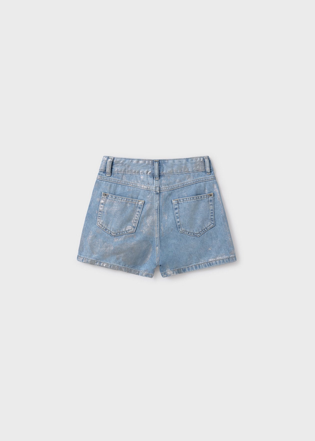 Pantalón corto vaquero tiro alto chica