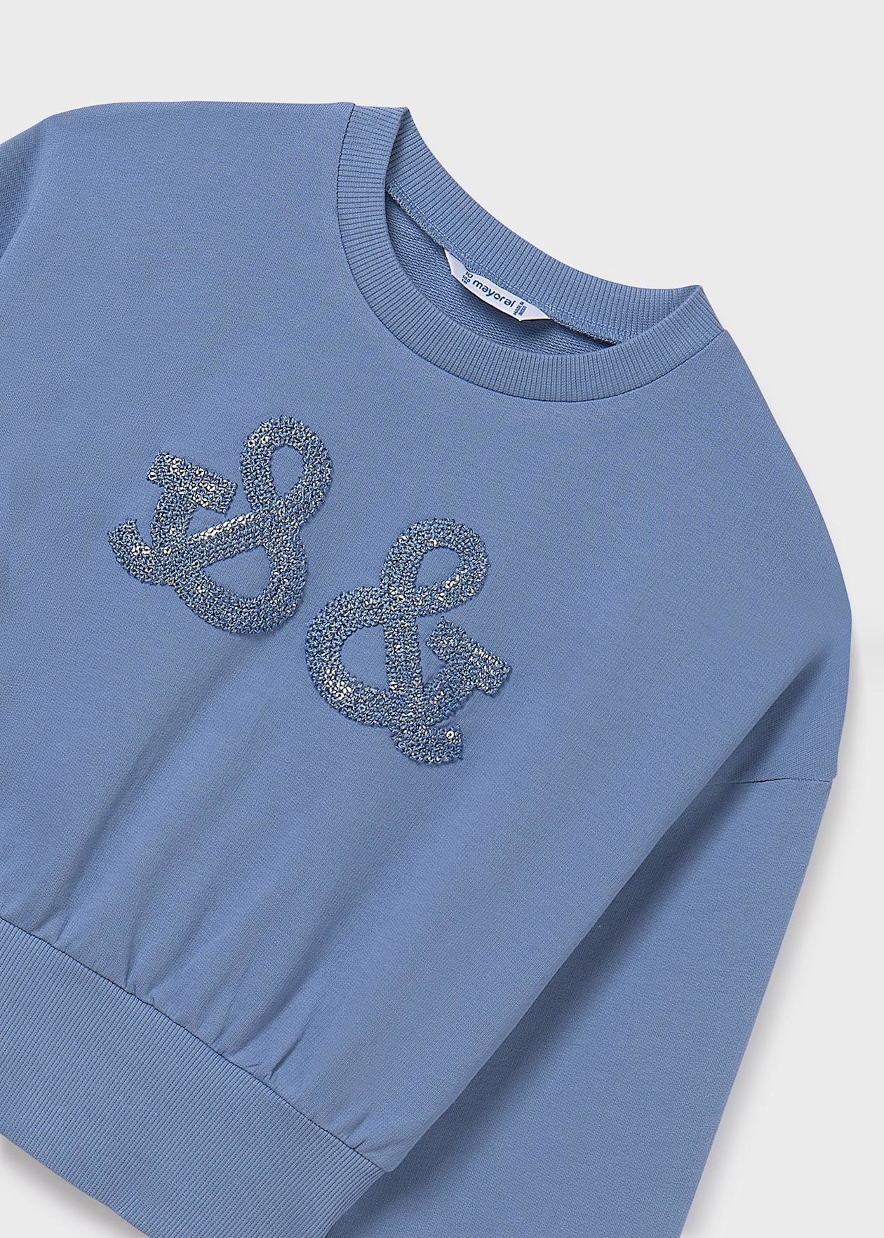 Sudadera bordado chica