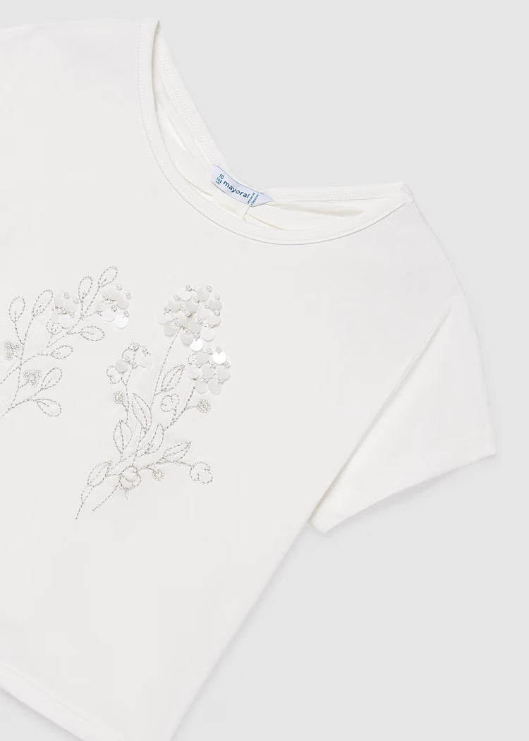 Camiseta con lino chica