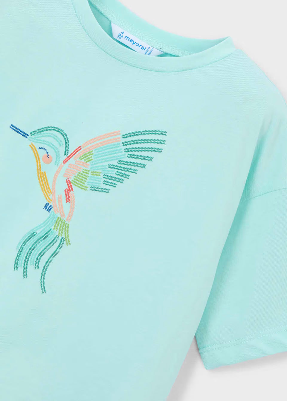 Camiseta hombro caído niña