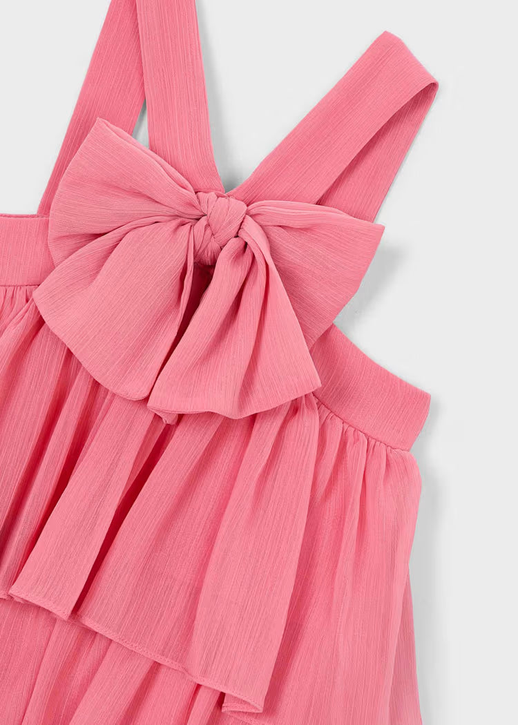 Vestido bambula volantes niña