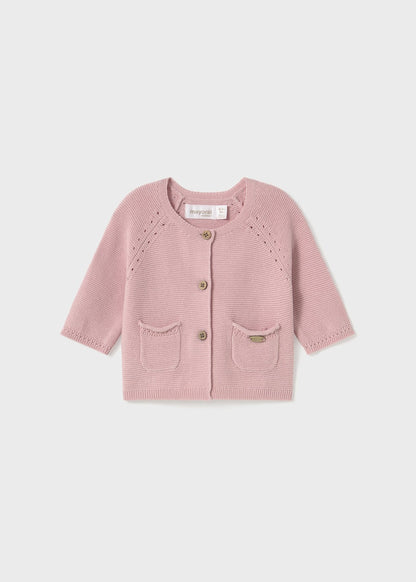 Rebeca tricot botones recién nacida