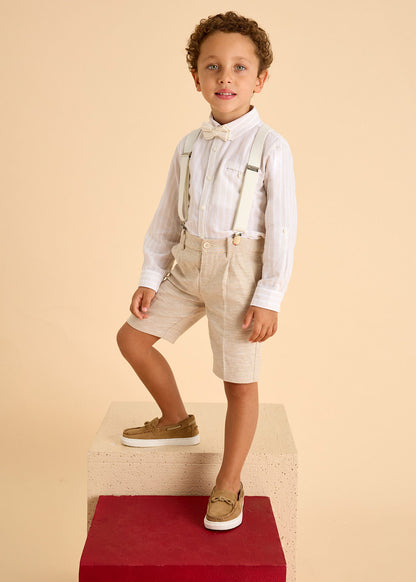 Camisa manga larga con lino niño
