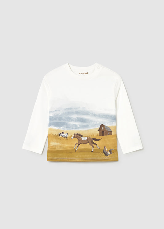 Camiseta paisaje bebé