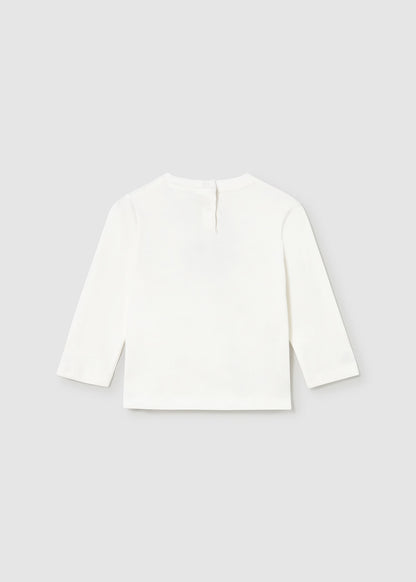 Camiseta coche bordado bebé