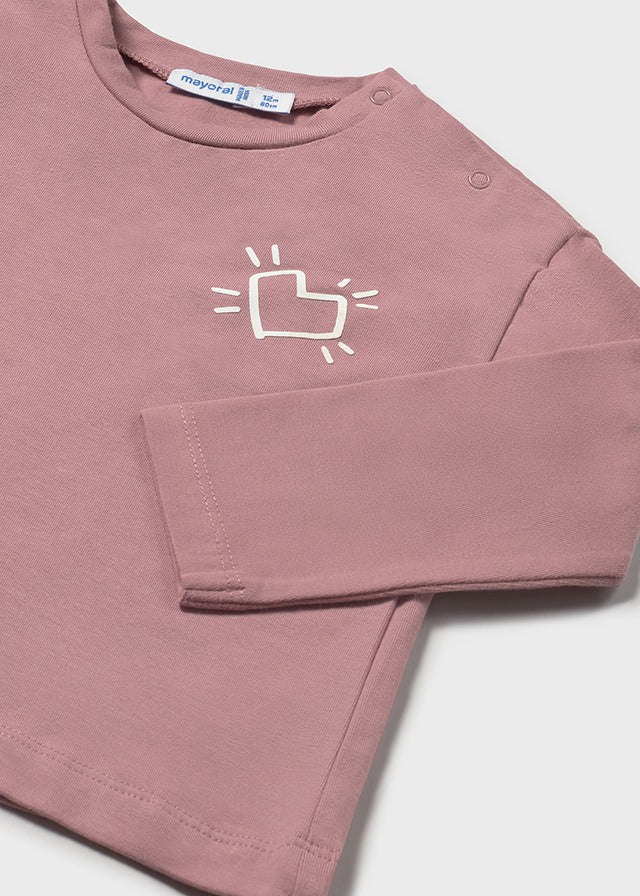 Camiseta estampado espalda bebé