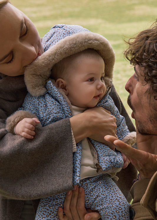 Abrigo y gorro tricot
