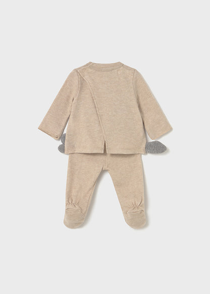 Conjunto polaina y jersey animalito recién nacida