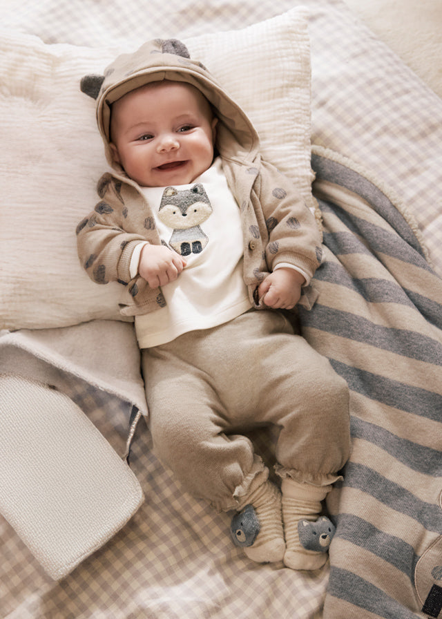 Chándal punto 3 piezas recién nacida