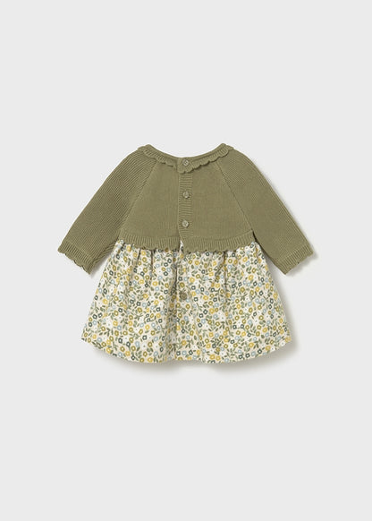 Vestido tricot y plana