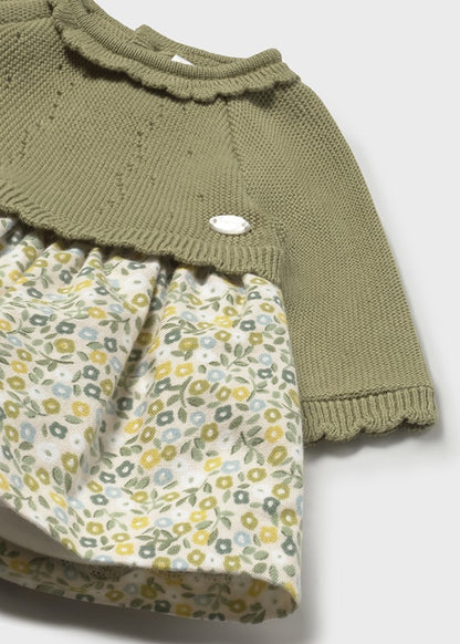 Vestido tricot y plana