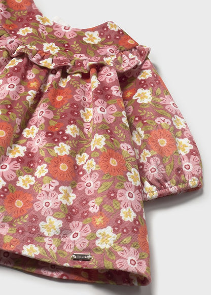 Vestido terciopelo estampado