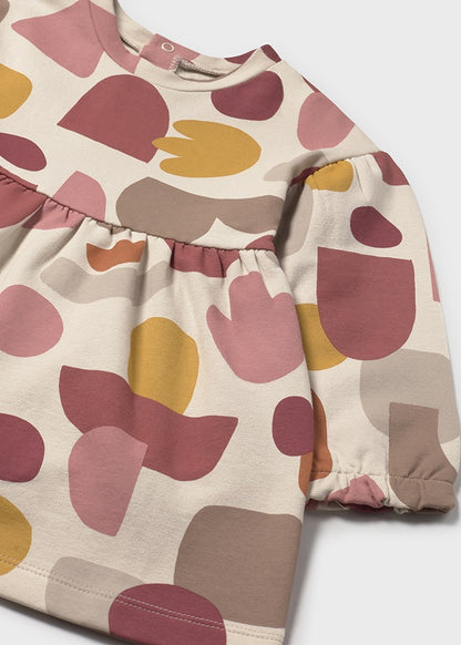 Vestido felpa estampado