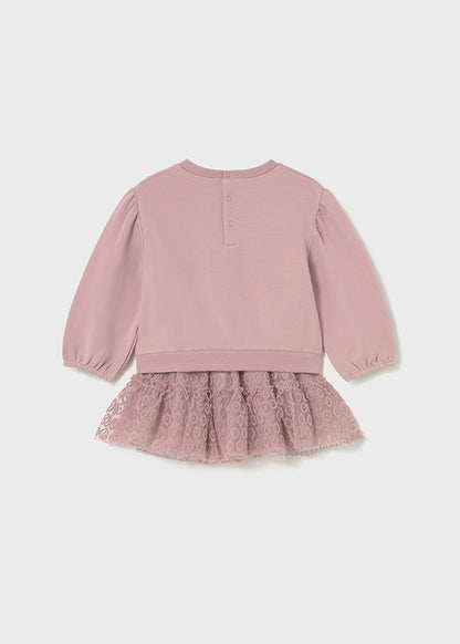 Conjunto falda tul y jersey bebé