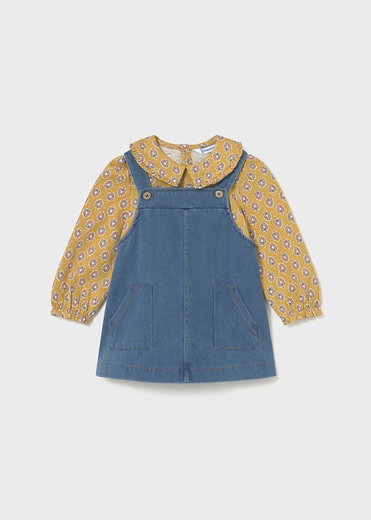 Conjunto falda peto y camiseta bebé