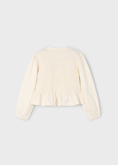 Camiseta nido de abeja niña