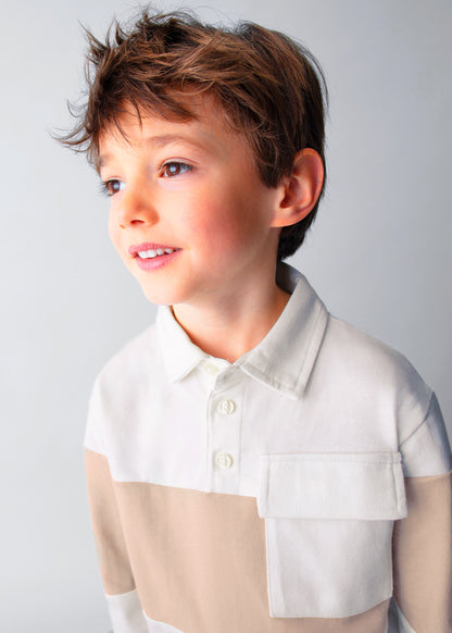Polo punto rayas niño