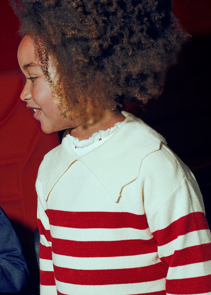 Jersey flores bordadas