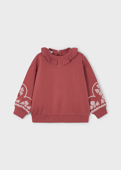 Pullover cuello volante