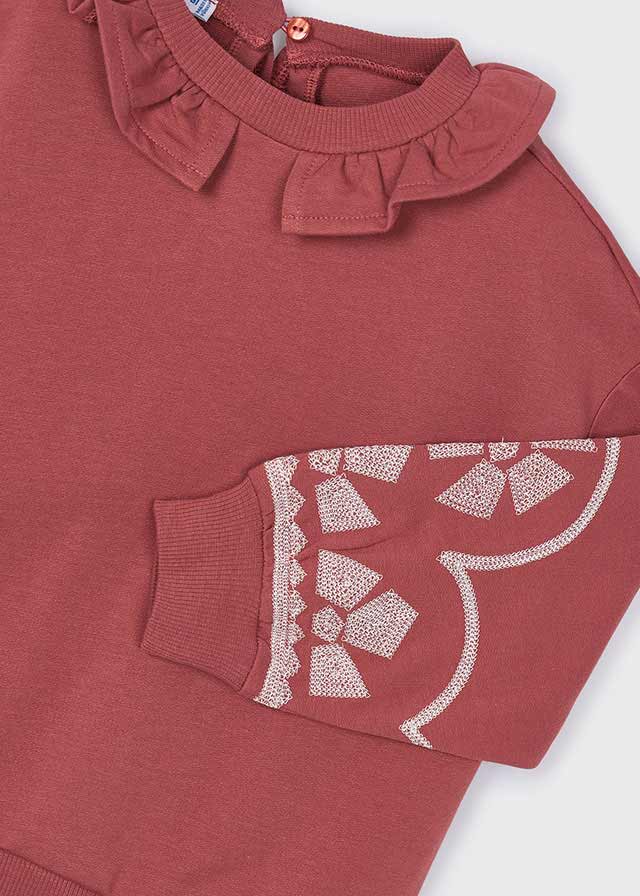 Pullover cuello volante