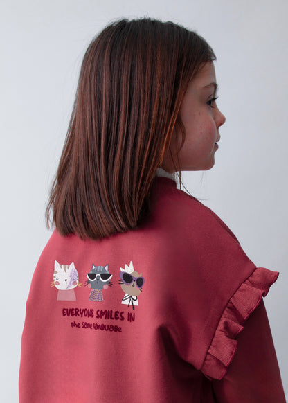 Pullover volante mangas