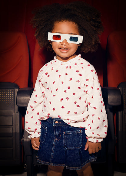 Falda vaquera tablas niña