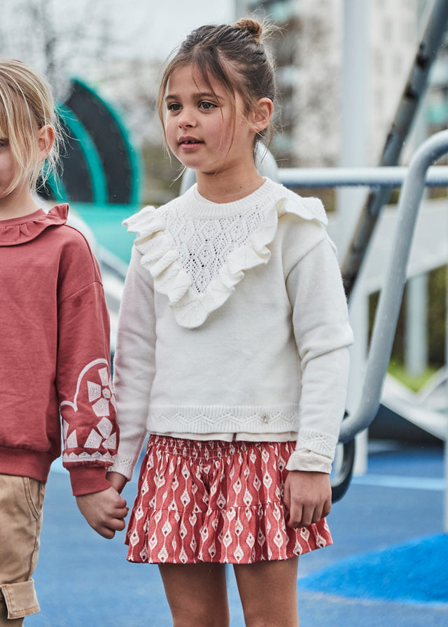 Falda pantalón estampada niña