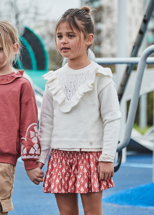 Falda pantalón estampada niña