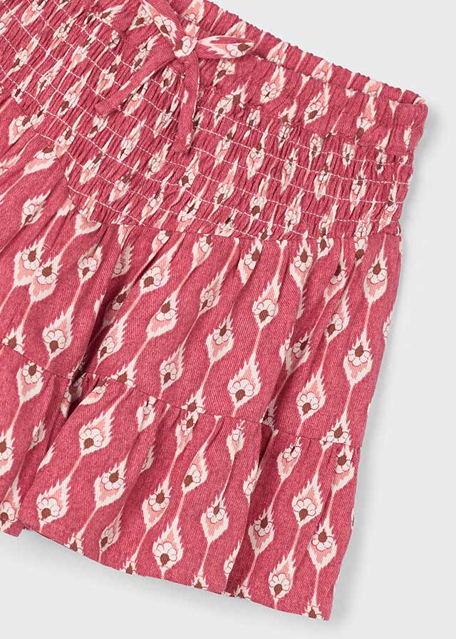 Falda pantalón estampada niña