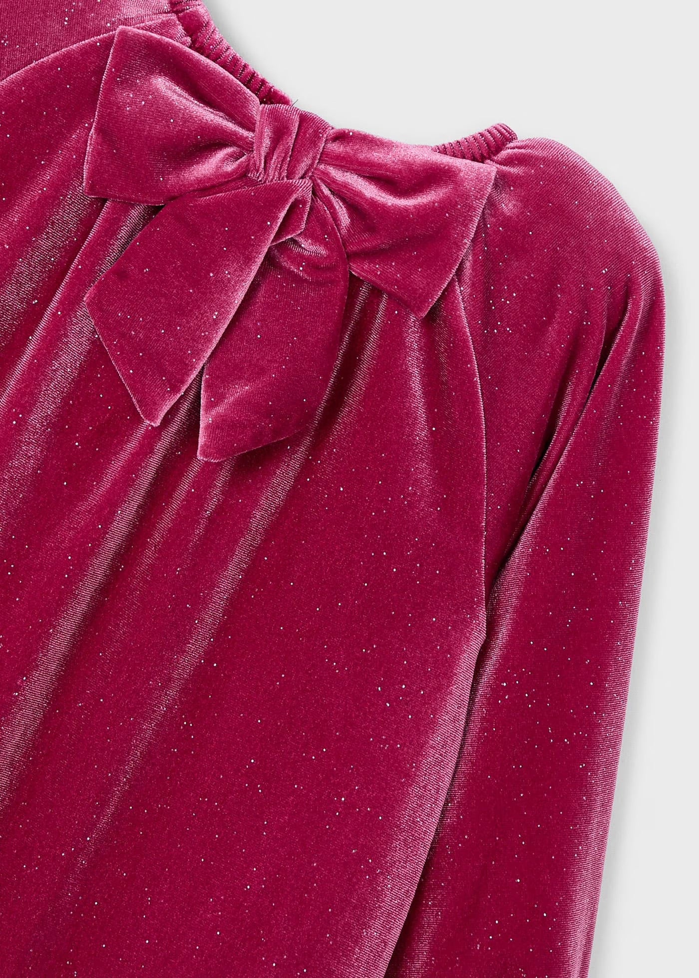 Vestido terciopelo brillo niña