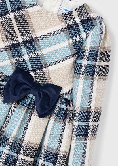 Vestido cuadros terciopelo niña