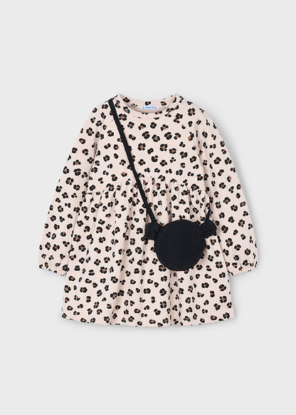 Vestido felpa con bolso niña