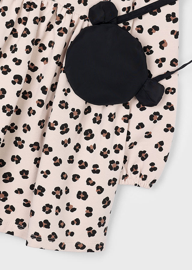 Vestido felpa con bolso niña