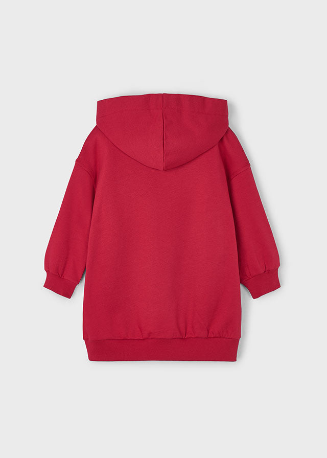 Vestido felpa capucha
