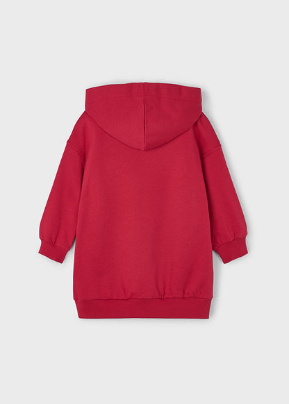 Vestido felpa capucha