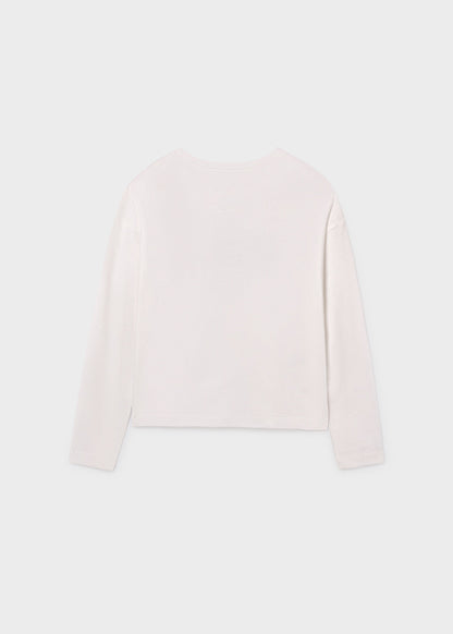 Camiseta básica letras chica